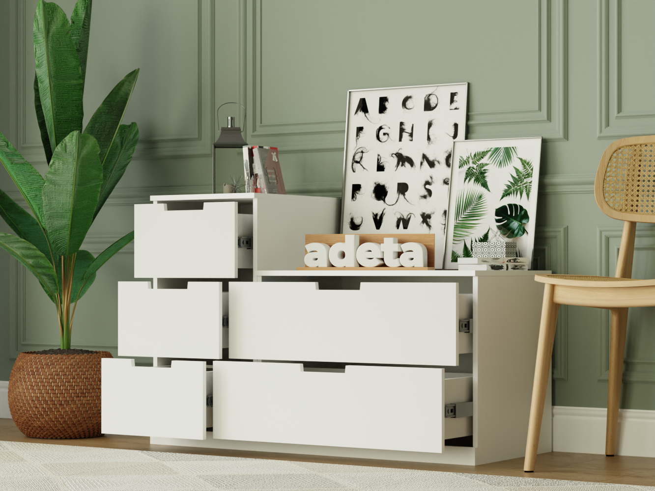 Комод Нордли 14 white ИКЕА (IKEA) изображение товара